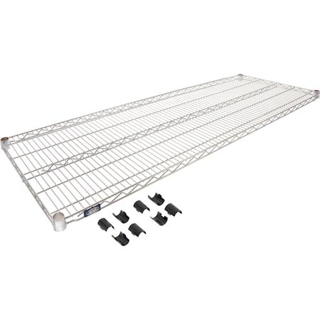 Nexel Chrome Wire Shelf 72inW x 21inD S2172C
